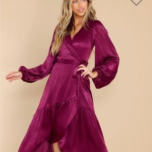 Plum maxi dress